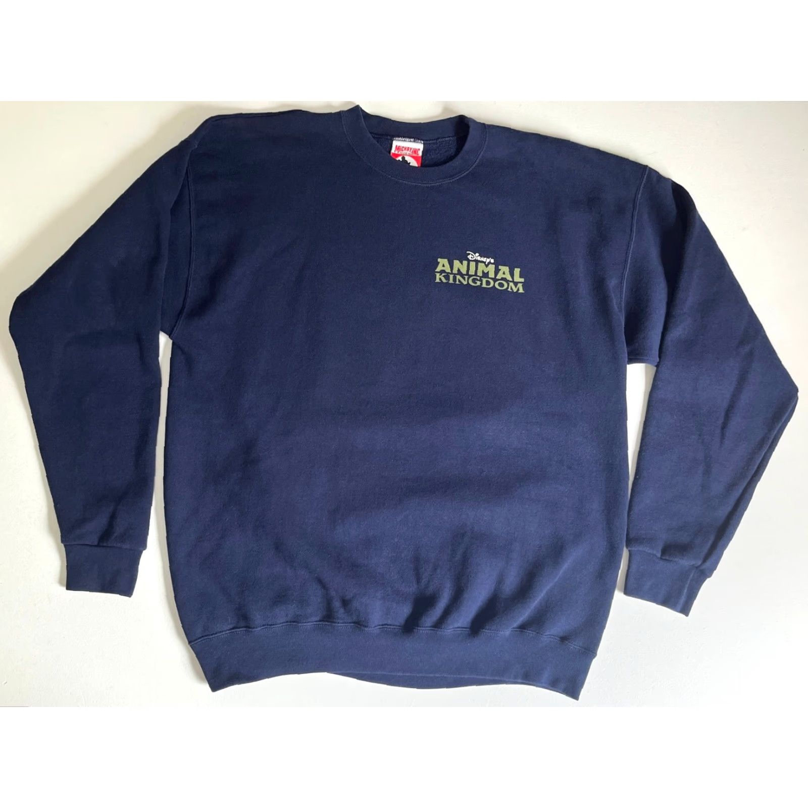 Vintage VINTAGE Mickey Inc. Disney's Animal Kingdom Sweatshirt Unisex Adults XL Navy Blue Cotton Blend Fleece Graphic Print Double-Sided 90s Theme Made in USA Size US XL / EU 56 / 4 - 3 Thumbnail