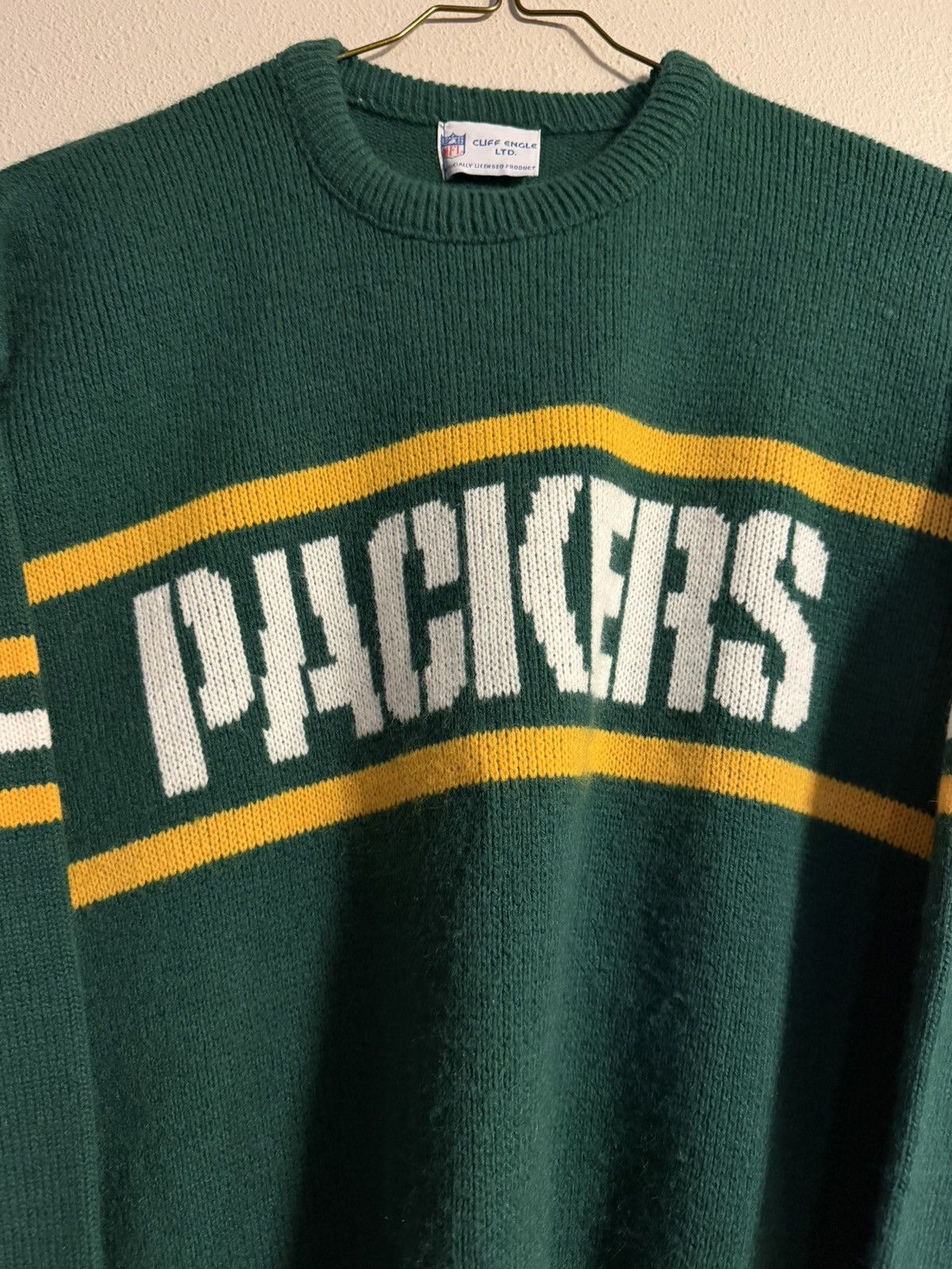 NFL Rare 80s-90s cliff engle packers sweater fits M-L Size US M / EU 48-50 / 2 - 4 Thumbnail