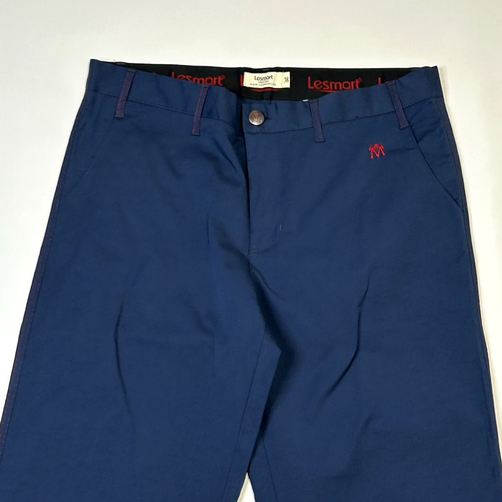 Vintage Lesmart Men’s Golf Chino Pants 38x32 Blue Red Stretch Relaxed Straight Shirt Adult Regular Size US 38 / EU 54 - 3 Thumbnail