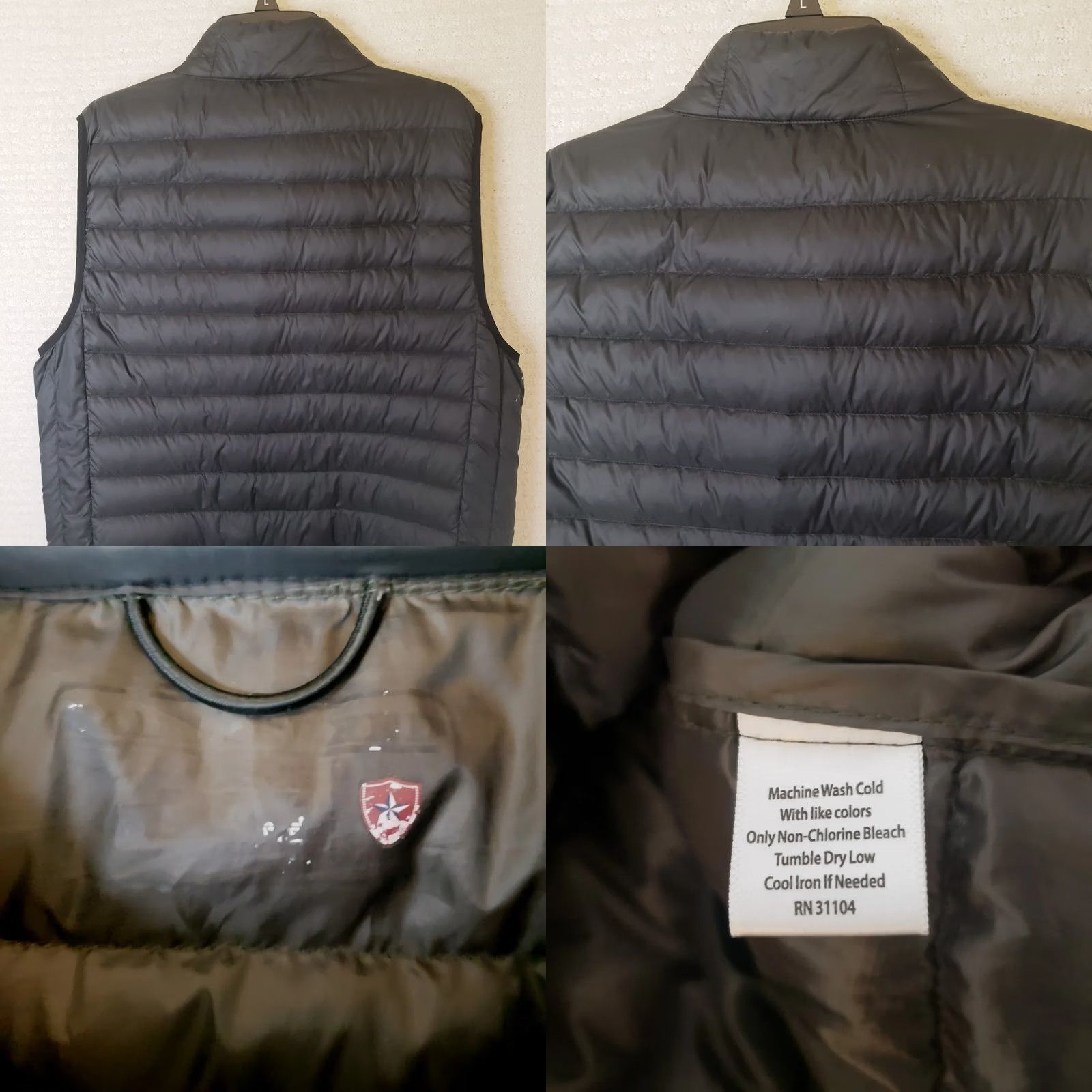 Vintage Saddlebred Puffer Vest Mens Medium Black Full Zip Lightweight Outdoor Adult Size US M / EU 48-50 / 2 - 8 Thumbnail