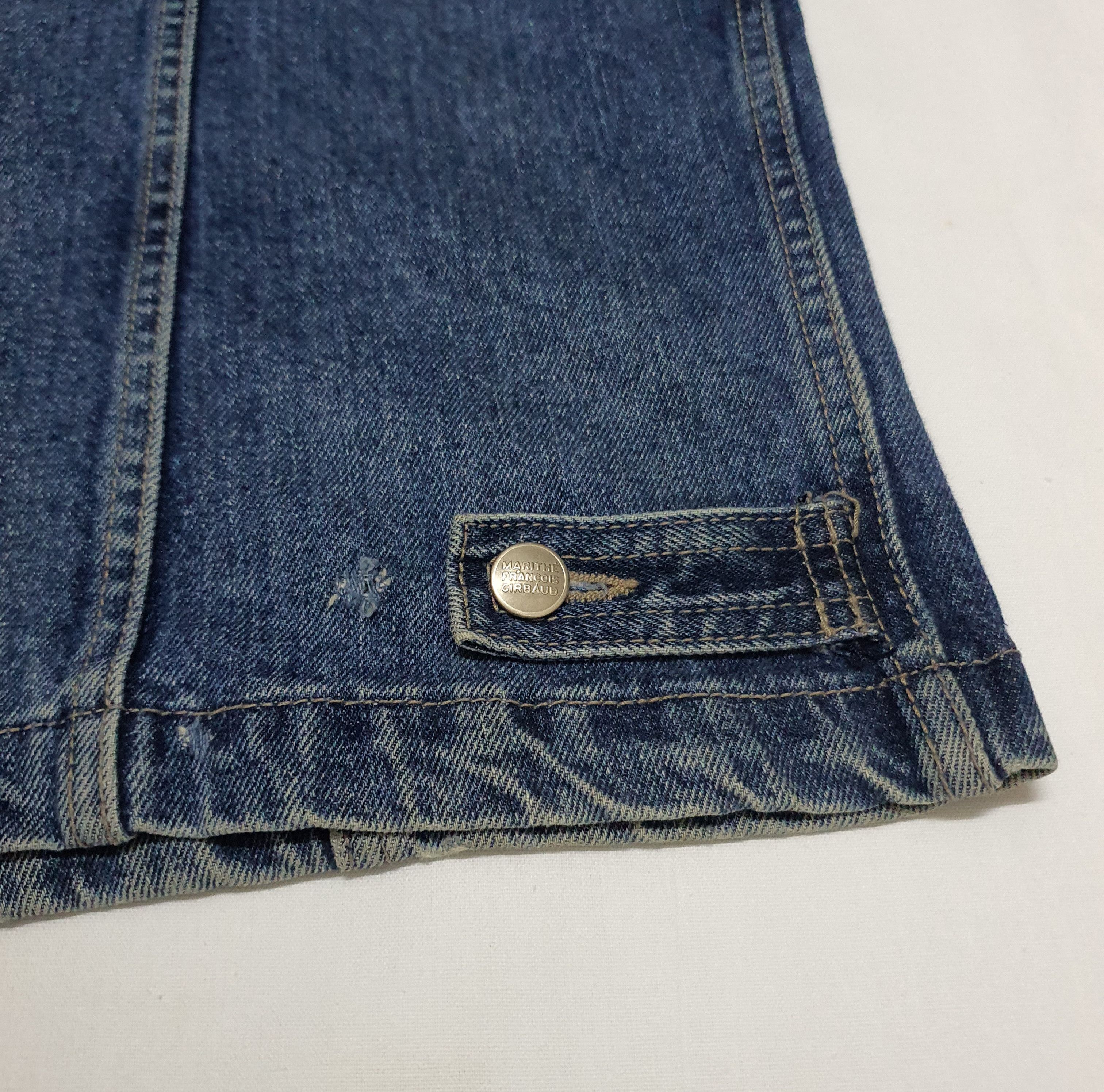 Marithe + Francois Girbaud MARITHE FRANCOIS GIRBOUD Blue Denim Jacket, XL. Size US XL / EU 56 / 4 - 12 Thumbnail