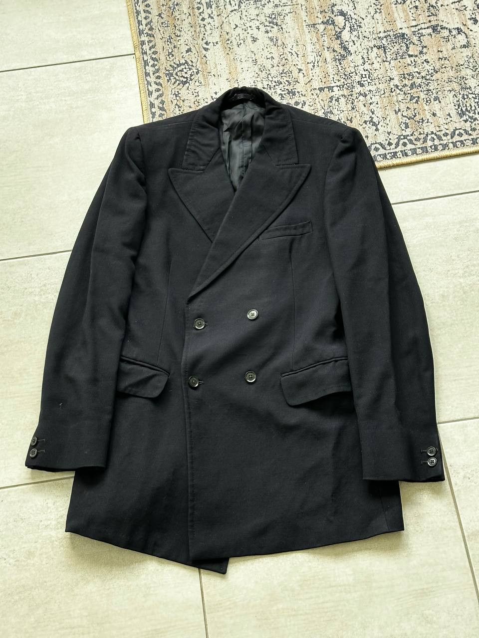 Burberry Burberry Double Breasted Navy Wool Blazer Luxury Size 38L - 4 Thumbnail