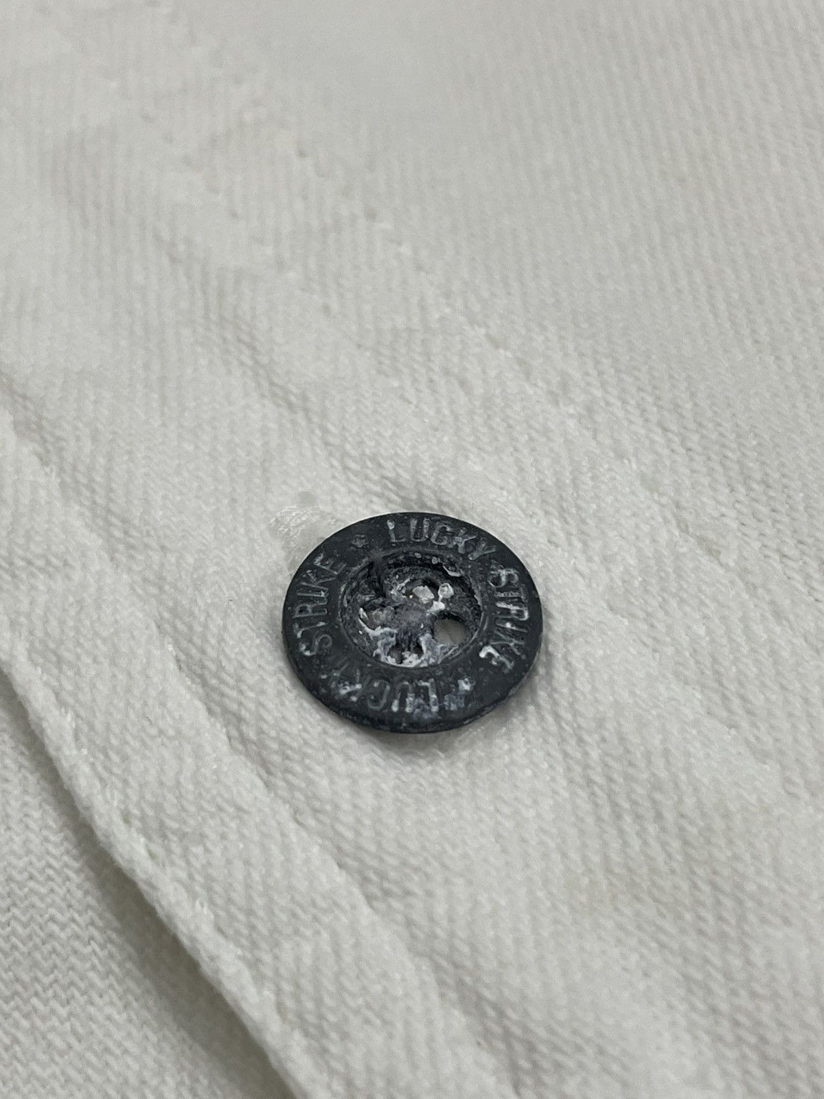 Lucky Brand × Vintage Vintage Rare Denim Lucky Strike Oversize Button Up Size US L / EU 52-54 / 3 - 9 Thumbnail