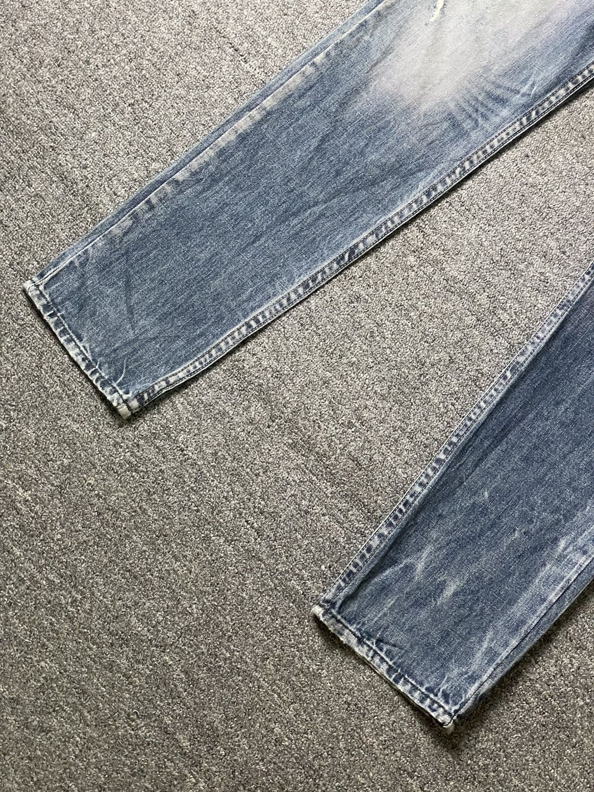Sisley × Vintage SISLEY Brand Slim Fit Distressed Denim Ripped Jeans (117) Size US 34 / EU 50 - 2 Thumbnail