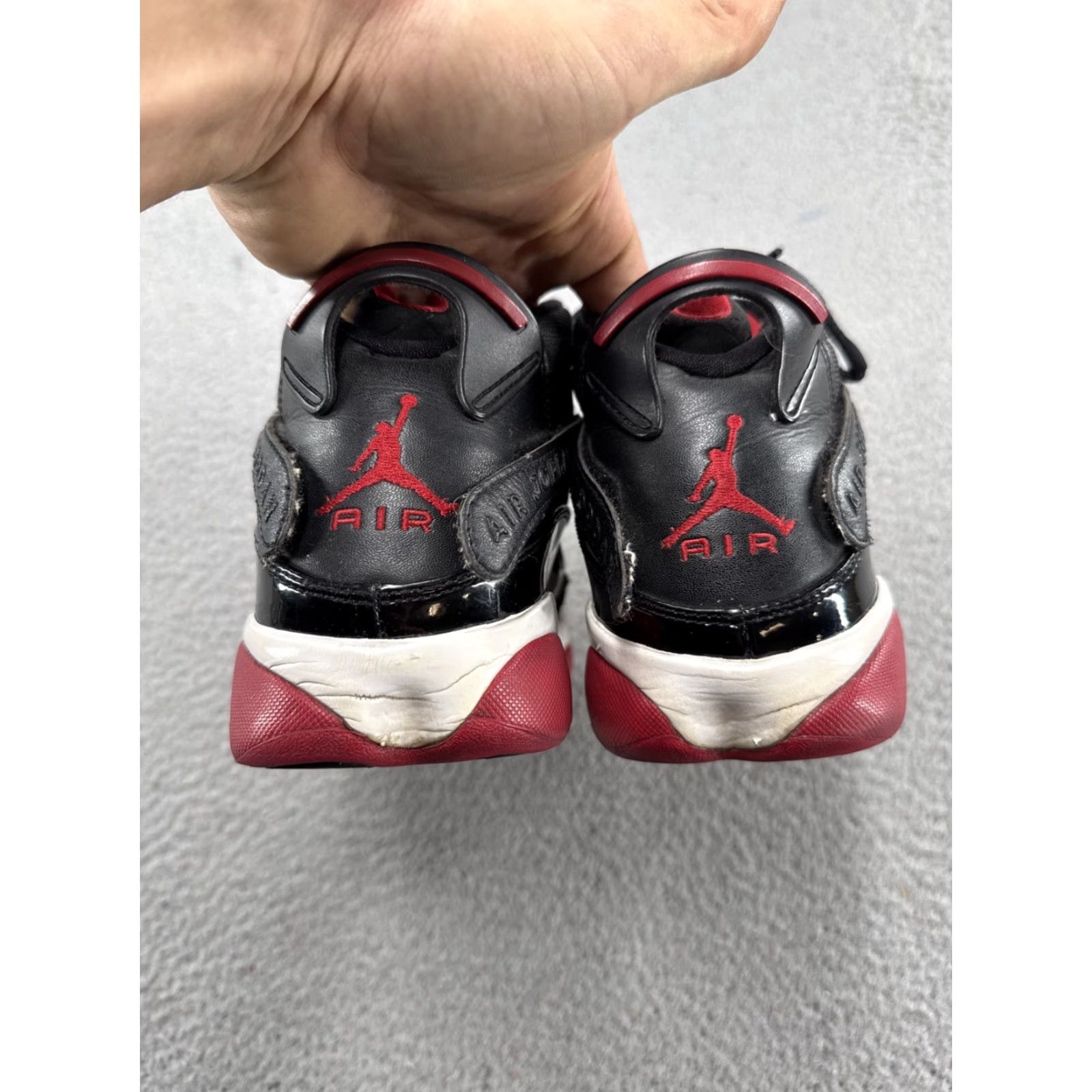 Jordan Brand Jordan 6 Rings Bred 2013 Men Nike Jordan 6 Rings Sneaker Leather Black Red 9 US 322992-071 Size ONE SIZE - 7 Thumbnail