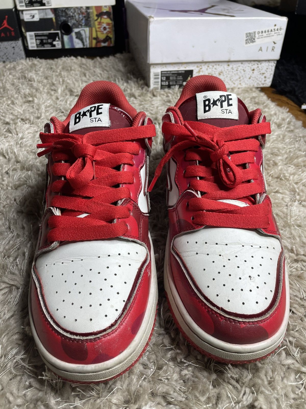 Bape Bape S8 Sta #1 M2 Red Size US 11 / EU 44 - 4 Thumbnail