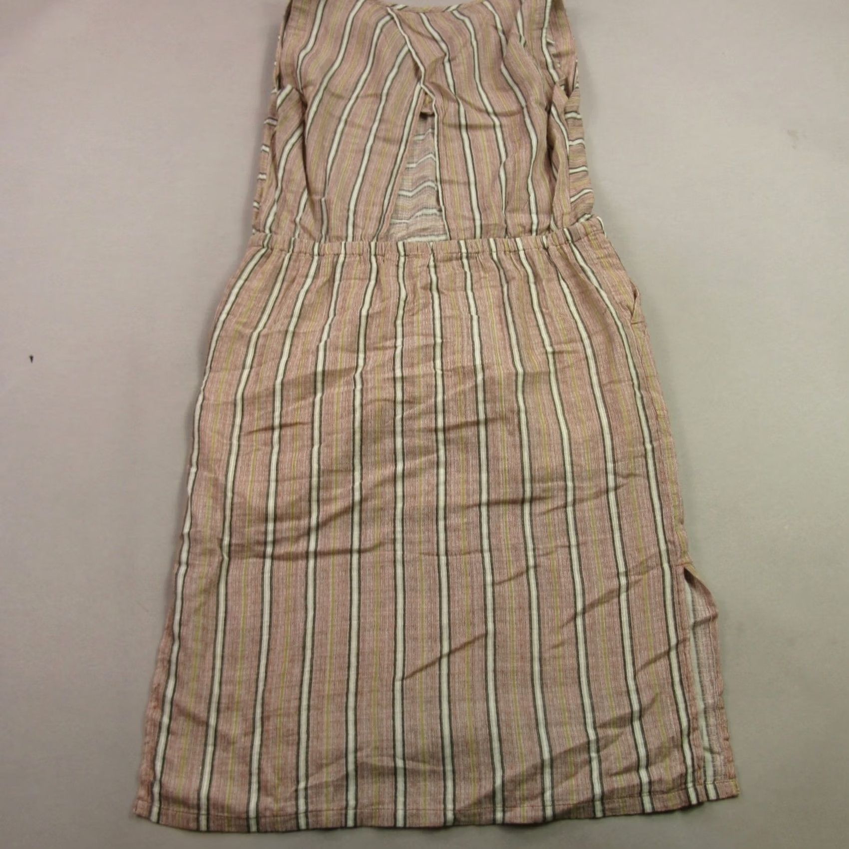 Prana prAna Dress Womens Small Casual Lightweight Sleeveless Stripes V Neck Dress Size S / US 4 / IT 40 - 6 Thumbnail