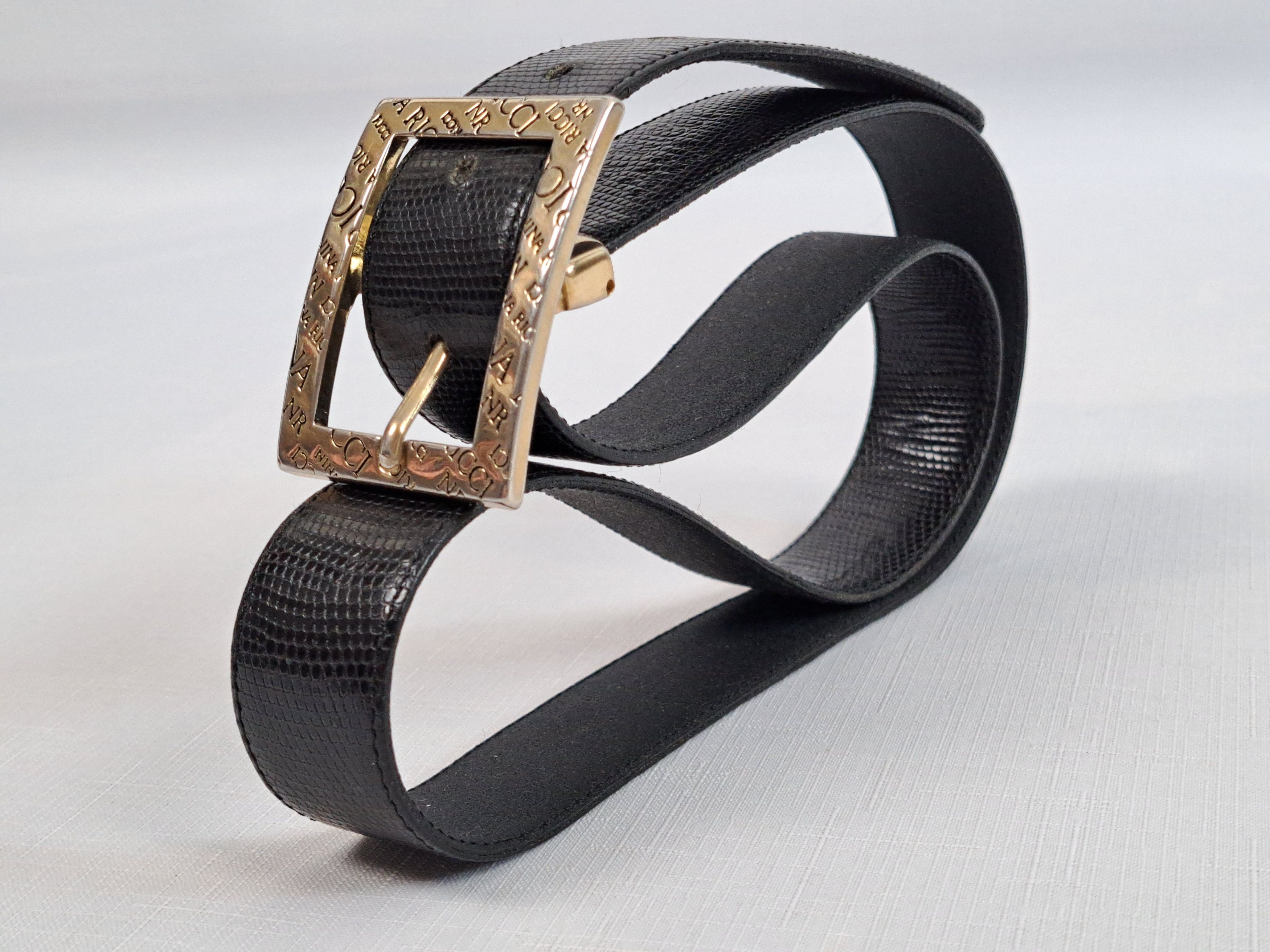 Nina Ricci Vintage Nina Ricci black belt. Made in France Size ONE SIZE - 2 Thumbnail