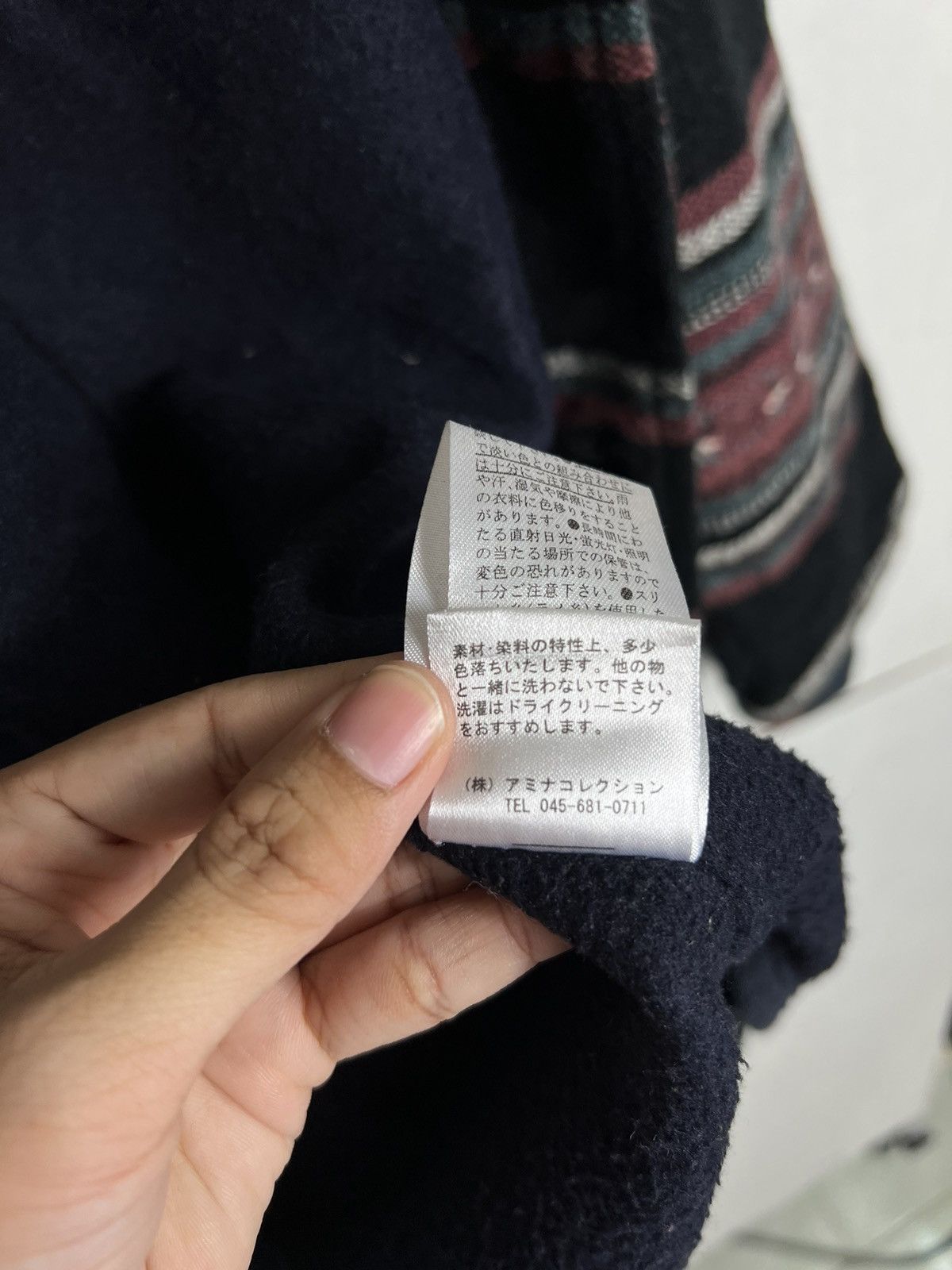 Indigo 🔥 AMINA INDIGO DYED STRIPE HOODIE JACKET Size US M / EU 48-50 / 2 - 16 Thumbnail