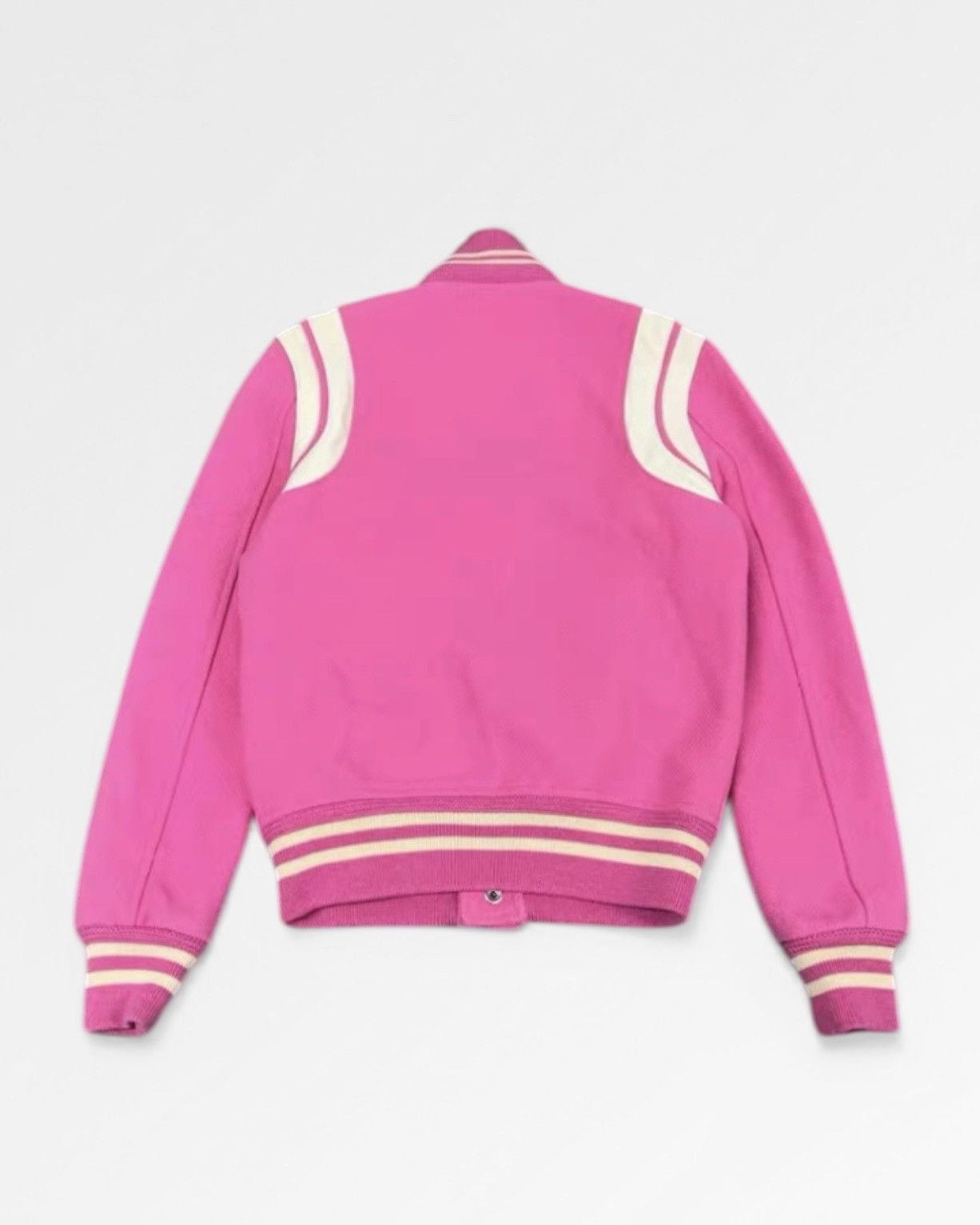 Saint Laurent Paris 17SS Teddy Jacket in Pink Size US XXS / EU 40 - 3 Thumbnail
