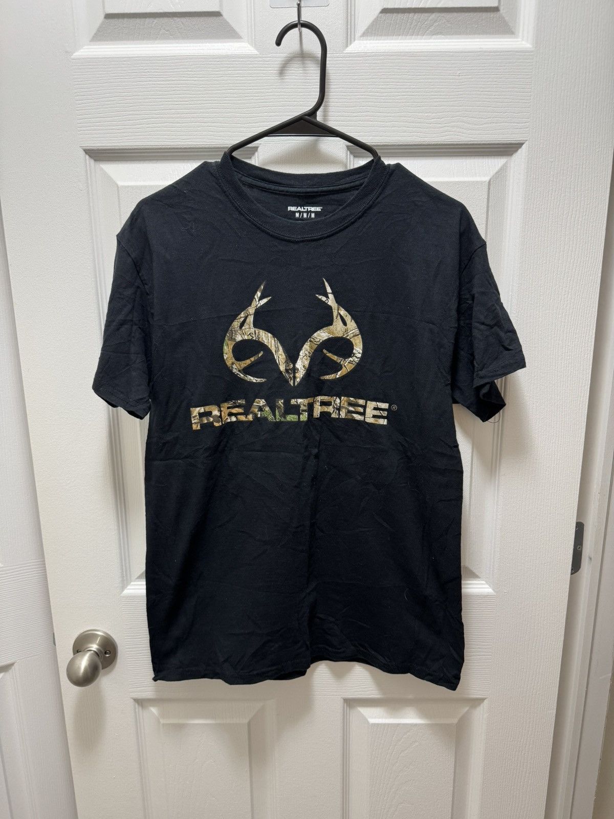 Realtree RealTree Classic Camo Logo Black Shirt 100% Cotton Like New Size US M / EU 48-50 / 2 - 1 Thumbnail