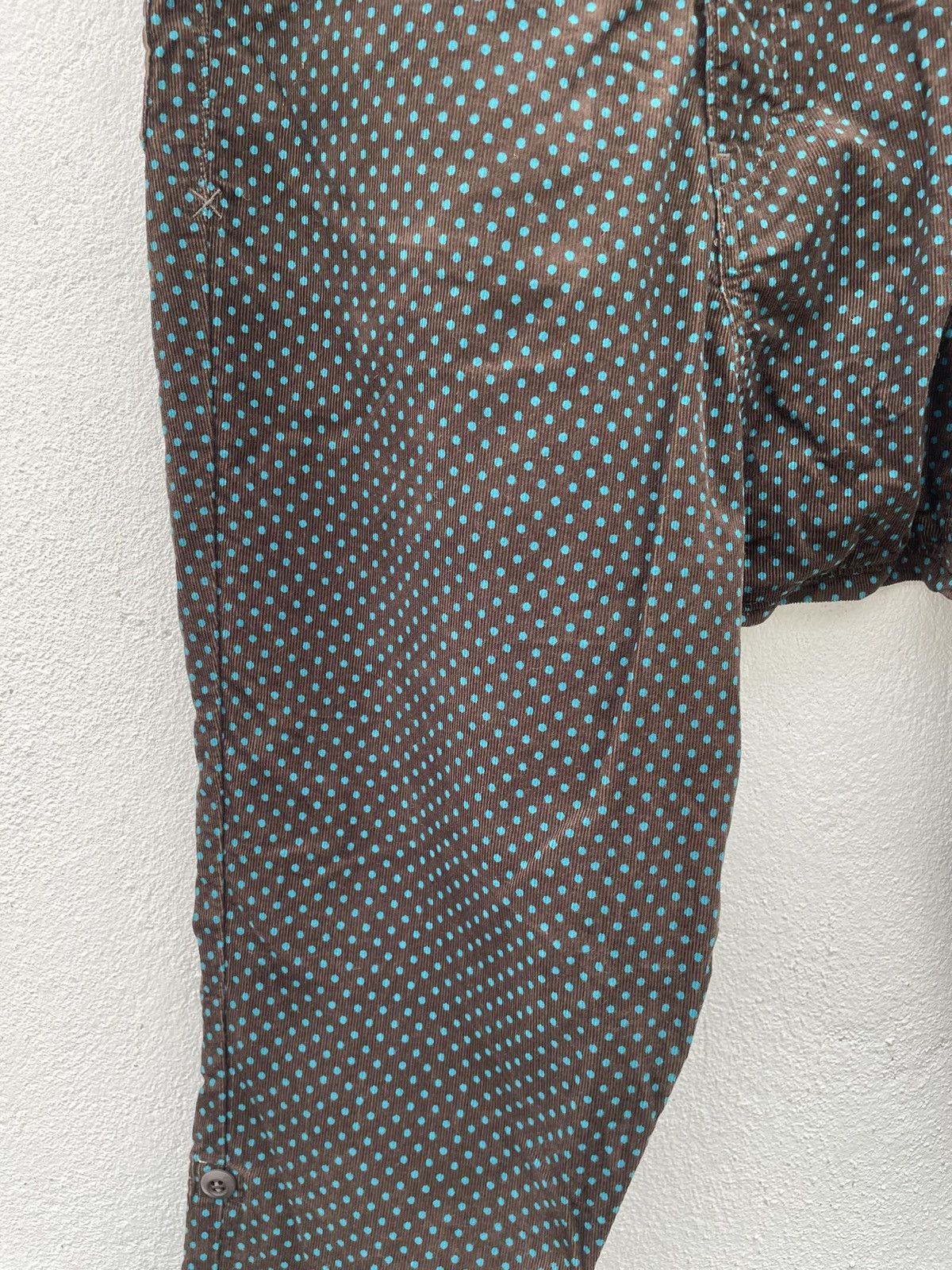 Frapbois Vintage Frapbois Drop Crotch Polka Dot Corduroy Light Pants Size US 31 - 8 Thumbnail
