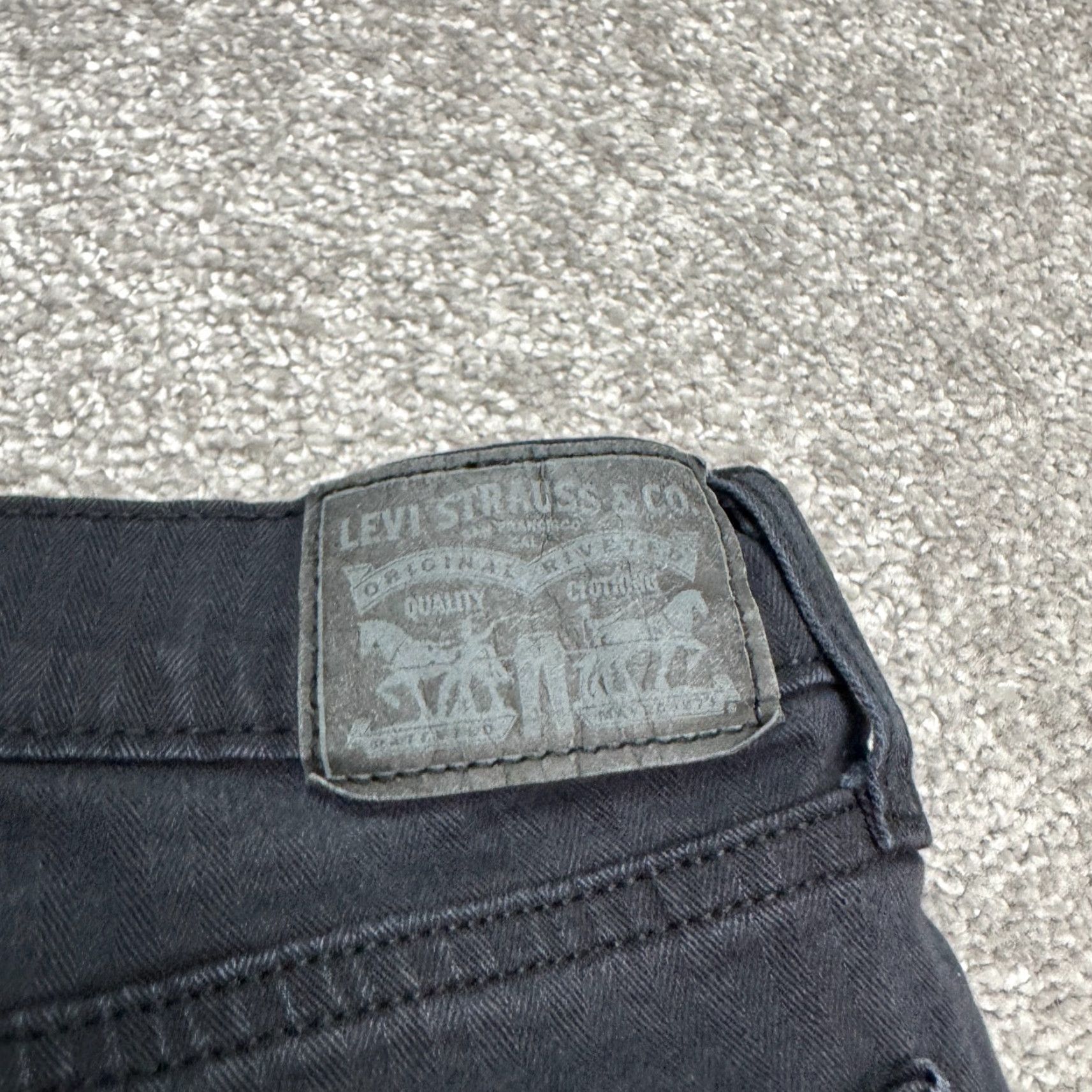Levi's Levi's Slim Skinny Denim Jeans Womens 27 Regular Dark Black Mid Rise Cotton Stretch 5-Pocket City Streetwear Womens Jeans Size 27" / US 4 / IT 40 - 4 Thumbnail