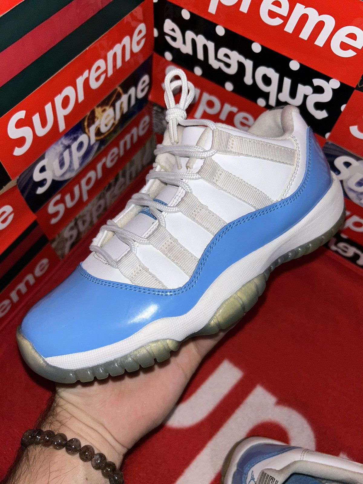 Jordan Brand Jordan 11 Retro Low University Blue (GS) 528896-106 size 4y Size US 5 / EU 37 - 7 Thumbnail