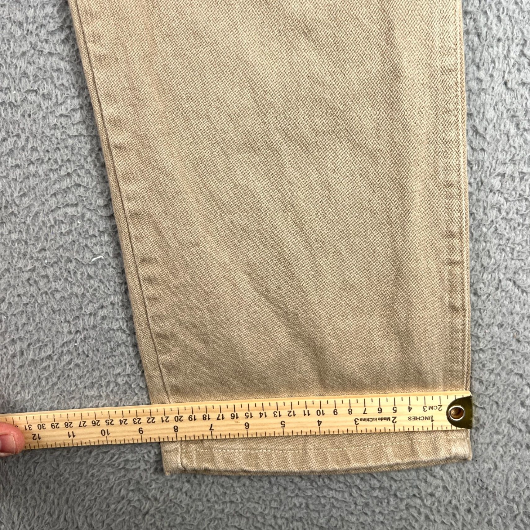 Wrangler Wrangler 1013MWZ Jeans Mens Tan Classic Straight Leg Denim 36x30 Size US 28 / EU 44 - 3 Thumbnail
