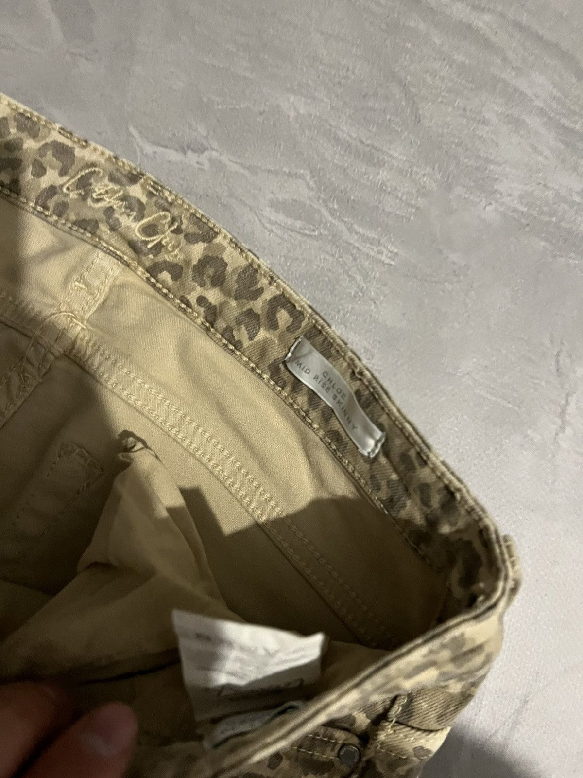 Vintage Archive Skinny Leopard Glamour Jean / Distressed Style 90 Size US 30 / EU 46 - 5 Thumbnail