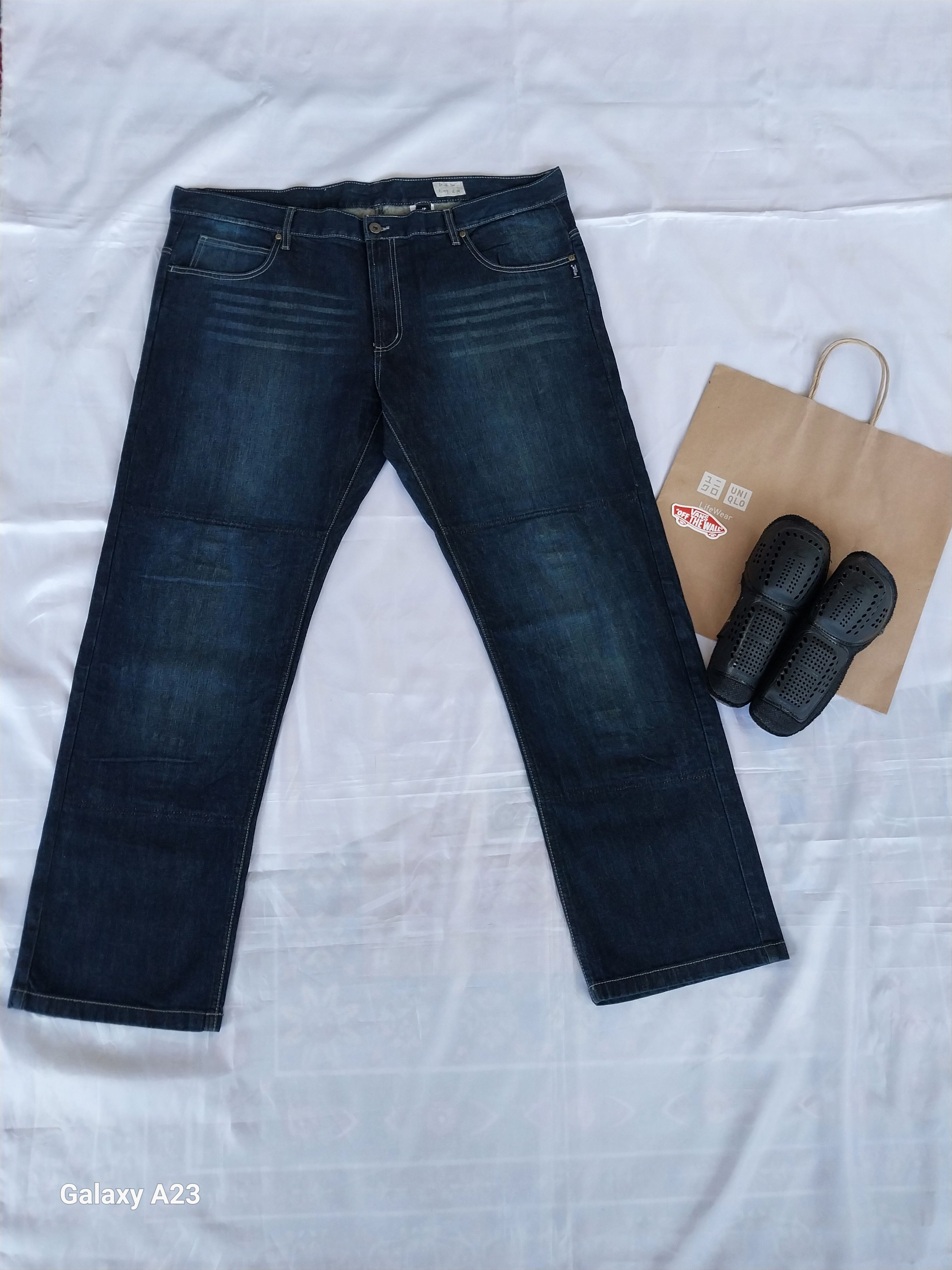 RIDING HIGH KOMINE PK-715 KEVLAR PROTECTION DENIM MOTORCYCLE RIDING Size US 44 / EU 60 - 2 Thumbnail