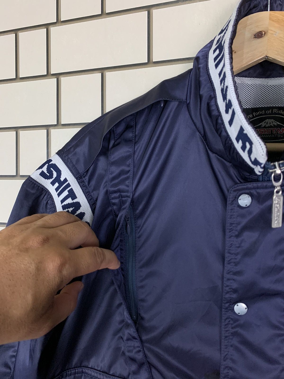 KUSHITANI × KAWASAKI CHROME JACKET KUSHITANI × KAWASAKI CHROME JACKET Size: XL Black VG cond