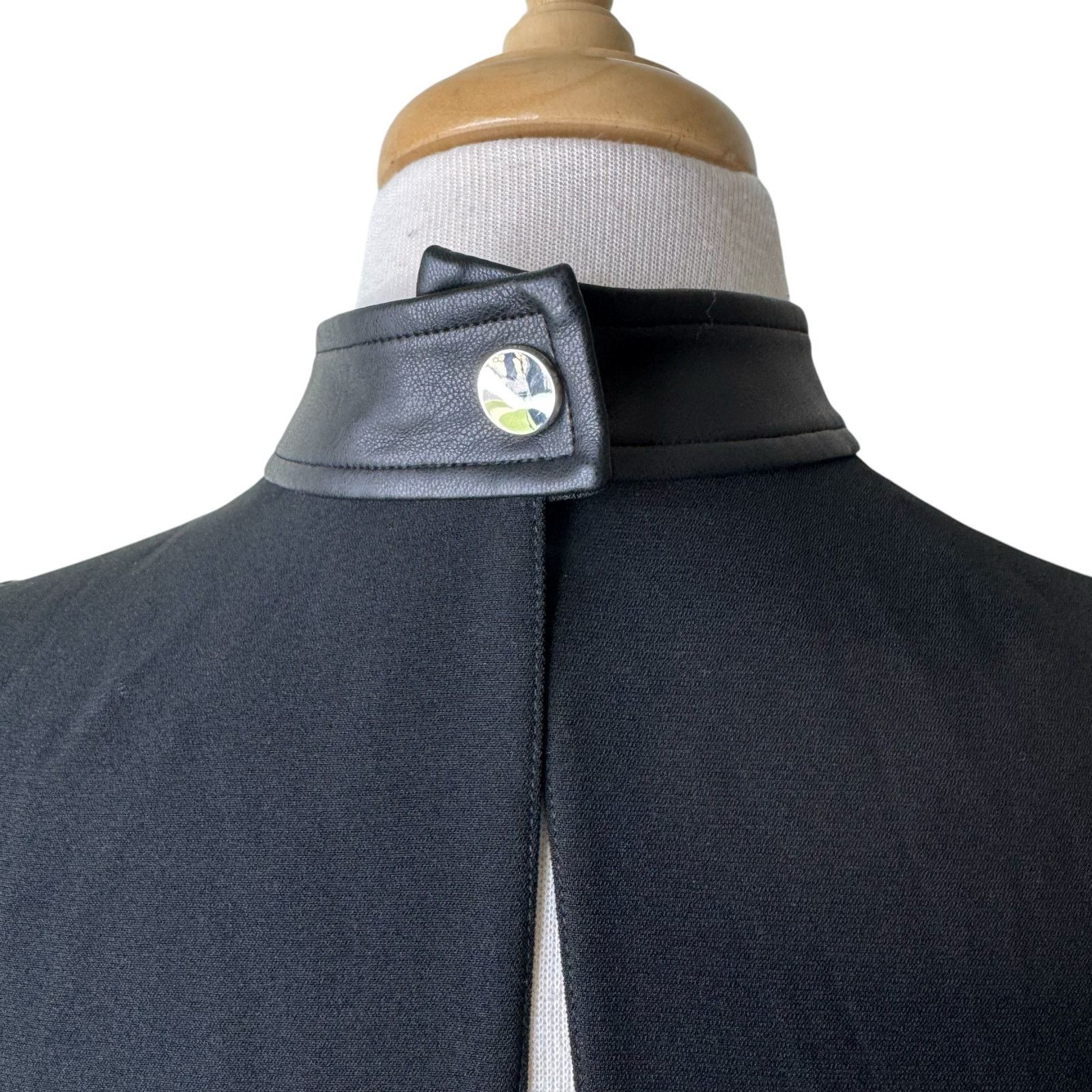 A.L.C. A.L.C Dallas Top Keyhole Faux Leather Neck Black Size 2 Size XS / US 0-2 / IT 36-38 - 6 Thumbnail