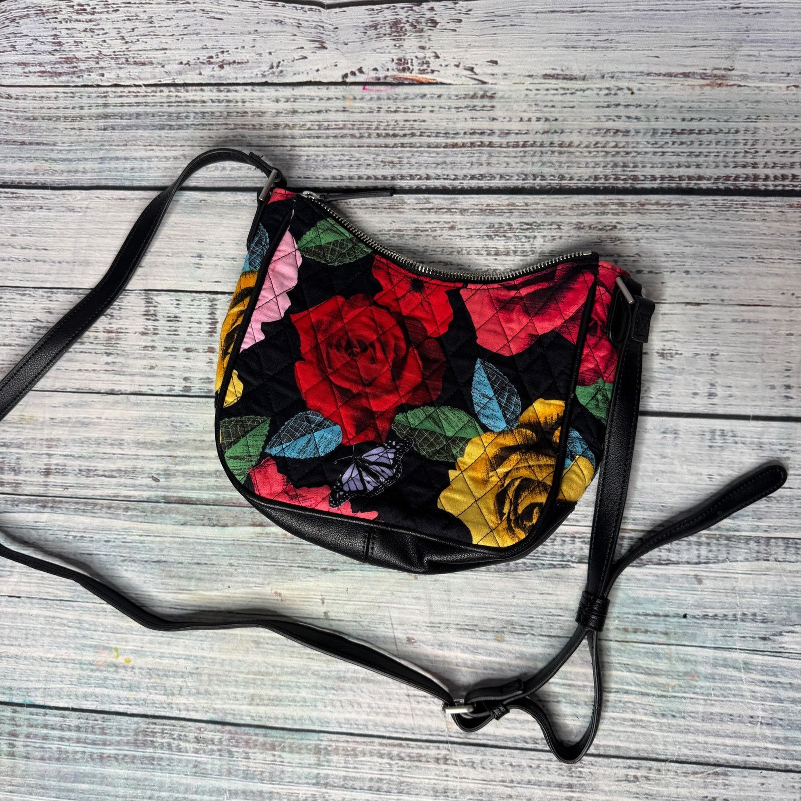 Vera Bradley Vera Bradley Mini Vivian Crossbody Havana Rose Shoulder Bag Size ONE SIZE - 4 Thumbnail