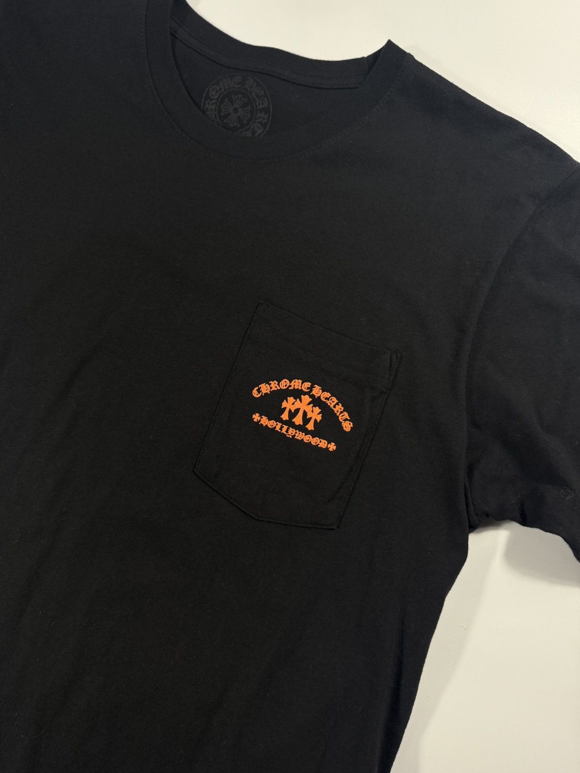 Chrome Hearts 🔥Chrome Hearts Black Hollywood Orange Patches Tee🔥 Size US L / EU 52-54 / 3 - 3 Thumbnail