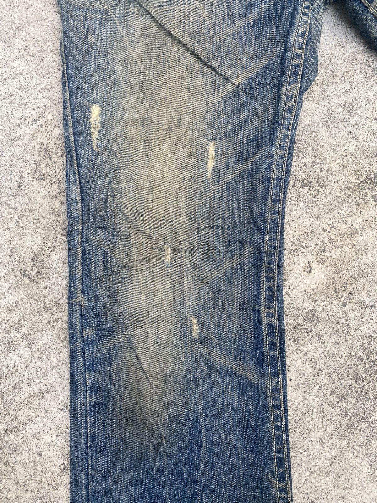 If Six Was Nine × Japanese Brand Flare Jeans Red Pepper Clawmark Snake Skin Size US 34 / EU 50 - 7 Thumbnail