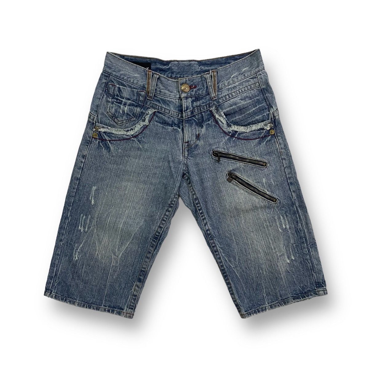 20471120 VINTAGE 00's ORIGINAL JORTS CRAZY DEVIL EMBROIDERY DESIGN Size US 32 / EU 48 - 5 Thumbnail