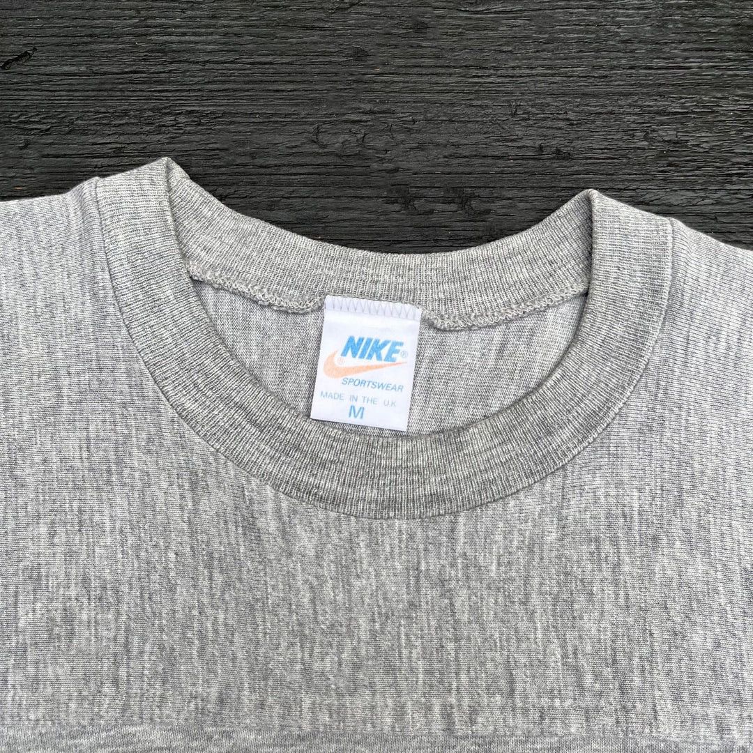 Nike × Vintage Nike 1980 80s Vintage OG Rare UK Made Spellout T-Shirt Size US M / EU 48-50 / 2 - 4 Thumbnail