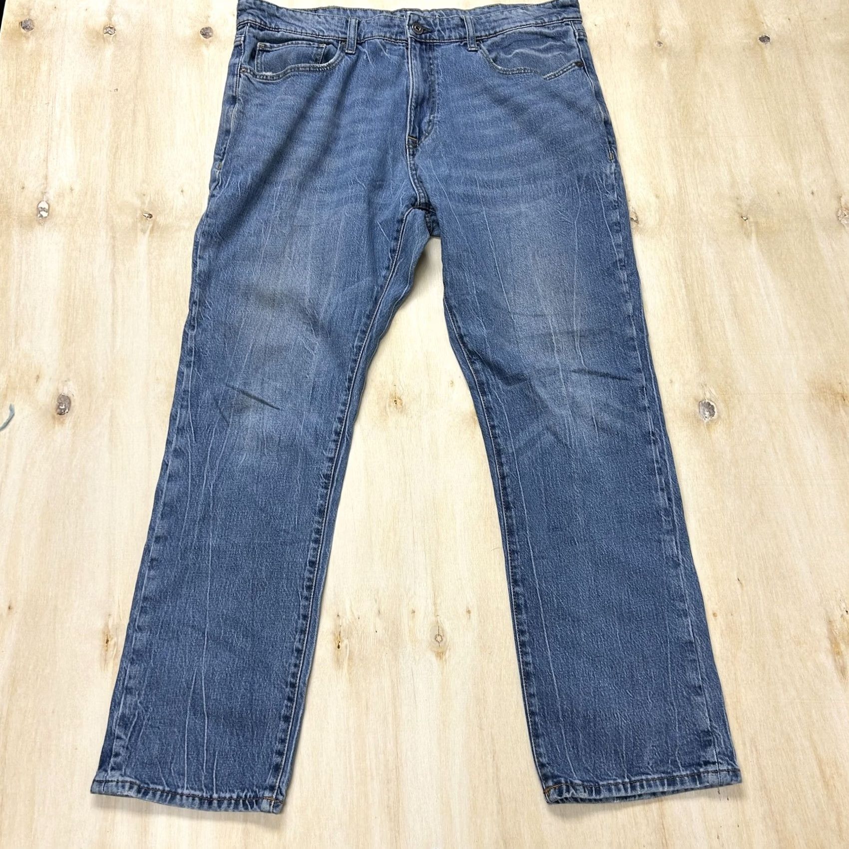 Nautica Nautica Vintage Straight Fit Jeans Mens Medium Wash Blue Denim 38x32 Regular Inseam 32 Pants Pocketed Size US 38 / EU 54 - 2 Thumbnail