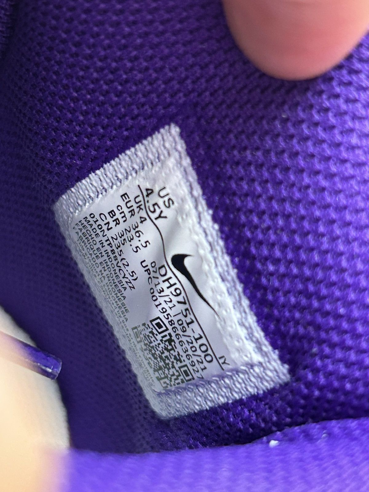 Nike Nike dunk High Electro Purple Size US 4.5 / IT 34.5 - 6 Thumbnail
