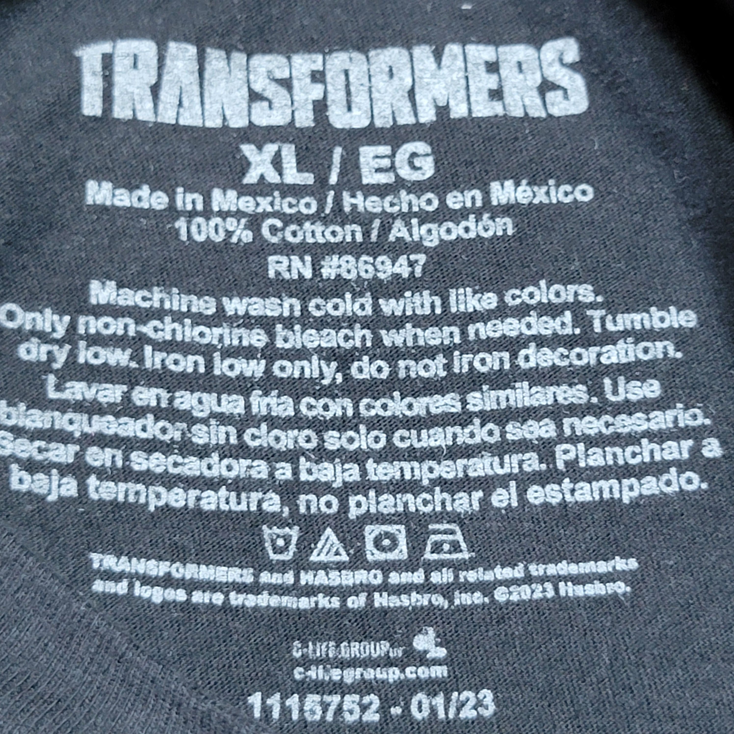 Other Transformers SS Unisex Tee "Optimus Prime" Graffiti - XL Size US XL / EU 56 / 4 - 4 Thumbnail