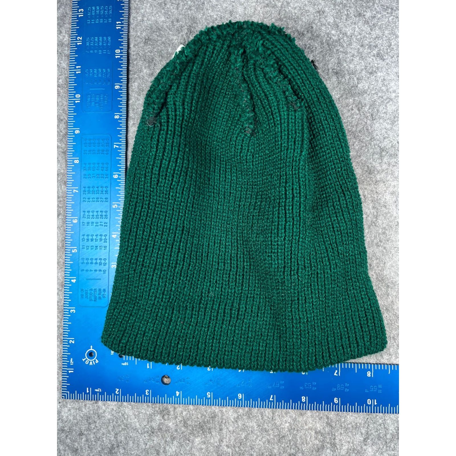 Vintage Beanie Toque Adult One Size Green Knit 100% Acrylic Ski Camp Outdoors Snow Hat/Cap Women Size ONE SIZE - 5 Thumbnail