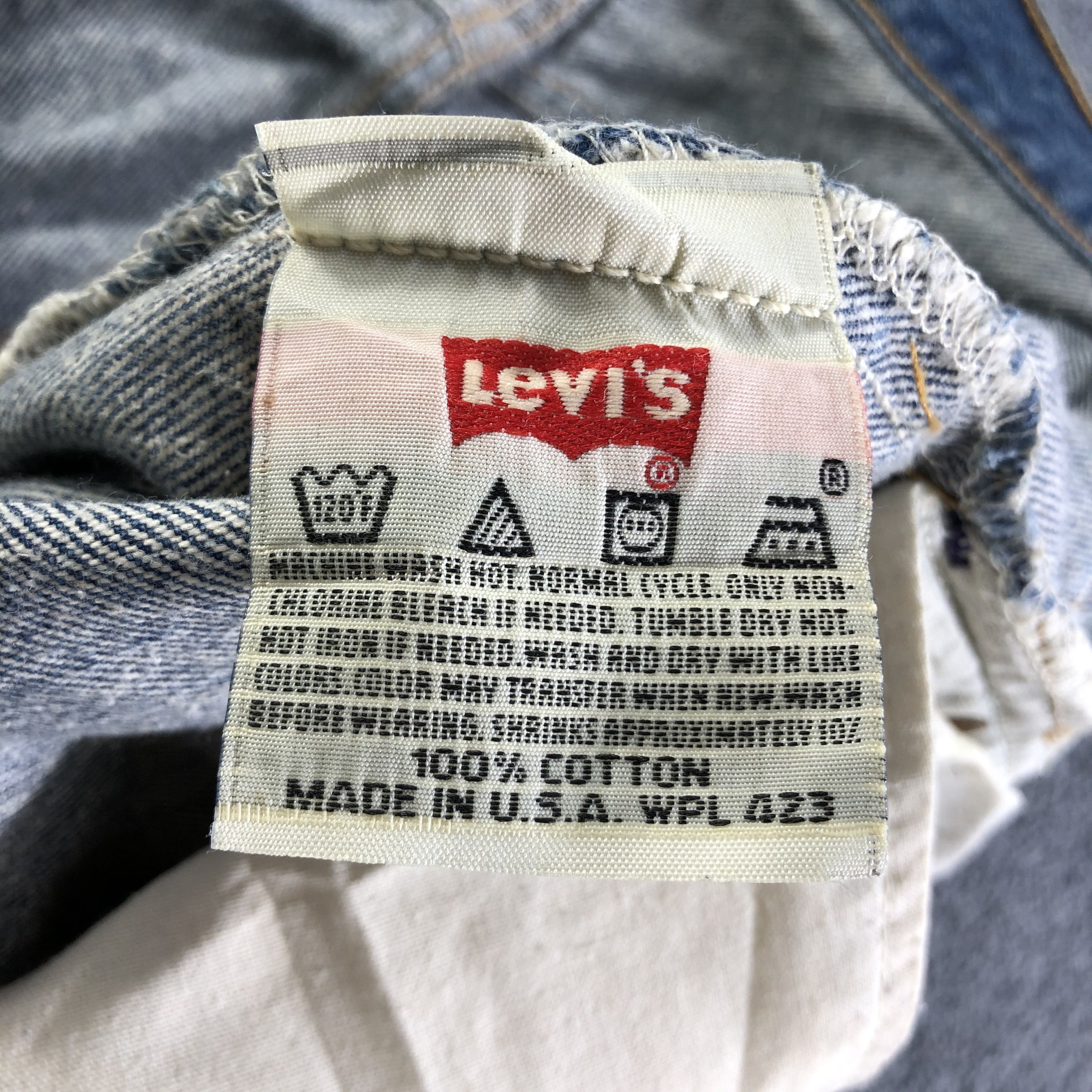 Levi's Vintage 90s Blue Wash Levis 501 Jeans-J3632 Size US 36 / EU 52 - 8 Thumbnail