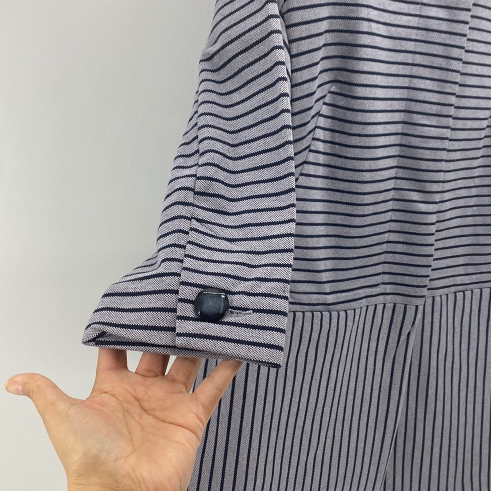 Other Cabi Dappled Stripe Car Coat Cotton Blend 3 quarter sleeve S Size S / US 4 / IT 40 - 7 Thumbnail