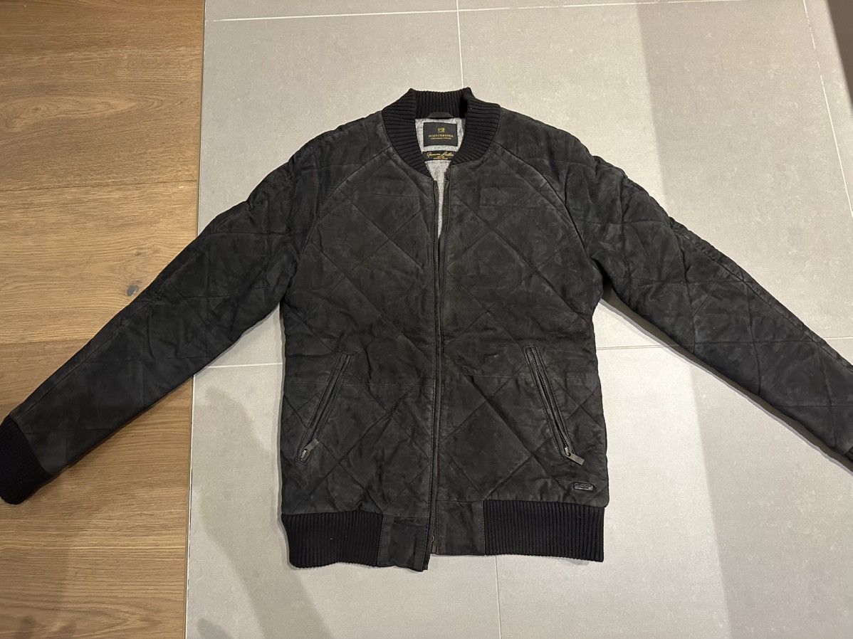 Scotch & Soda Suede Leather Jacket Size US M / EU 48-50 / 2 - 1 Thumbnail