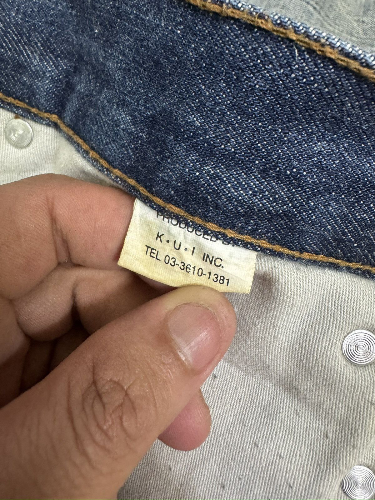Hysteric Glamour K.U.I Japanese Distressed Flare Jeans Clawmark Archive Denim Size US 34 / EU 50 - 14 Thumbnail