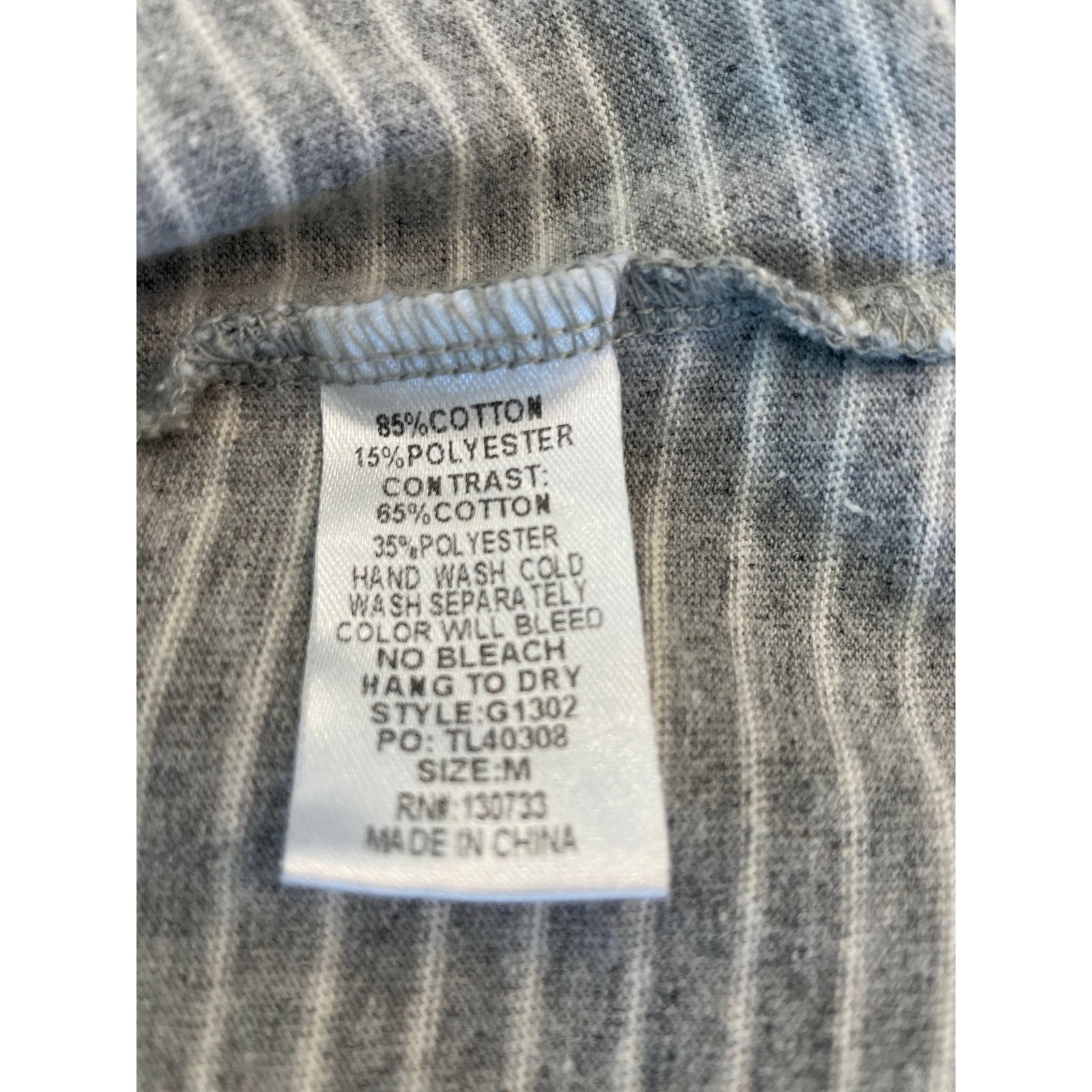 Other UMGEE Grey and white stripe L/S pullover tee M bump friendly Size M / US 6-8 / IT 42-44 - 6 Thumbnail
