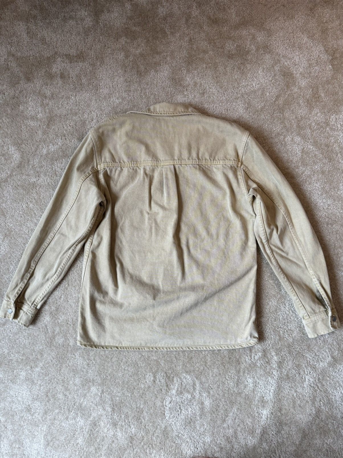 Zara Beige Overshirt Jacket - Zara Size US L / EU 52-54 / 3 - 2 Thumbnail
