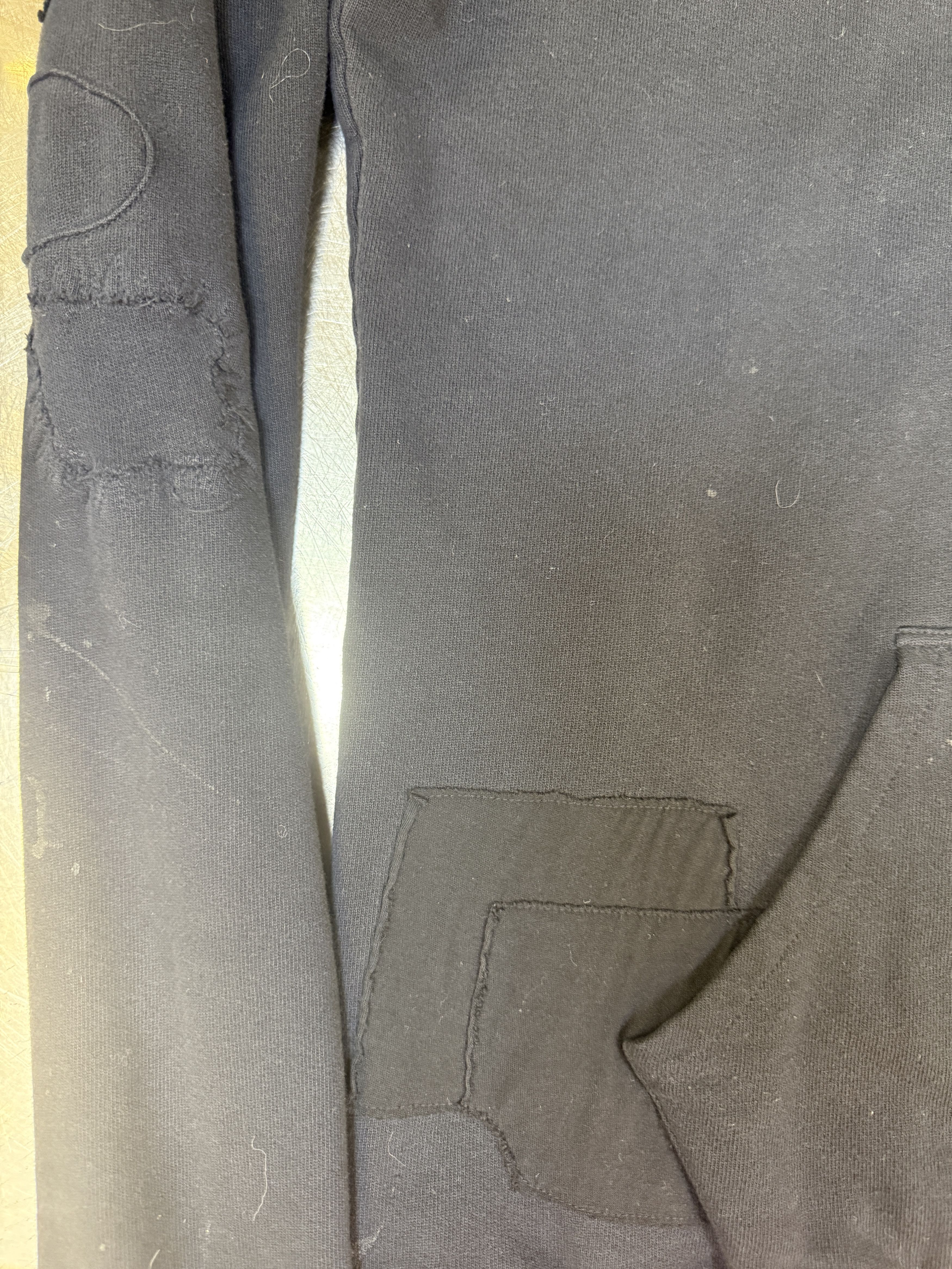 Greg Lauren Greg Lauren Black Fleece Patchwork Destroyed Hoodie Size US M / EU 48-50 / 2 - 6 Thumbnail