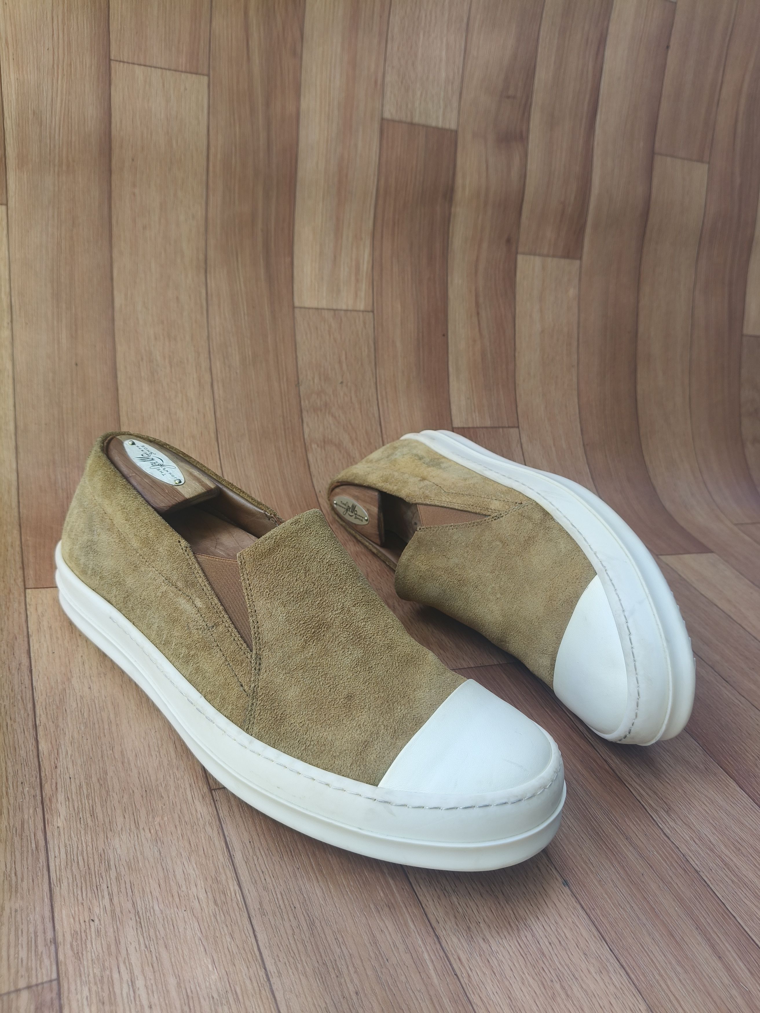 Rick Owens Rick Owens tan suede mainline boat Size US 10 / EU 43 - 7 Thumbnail