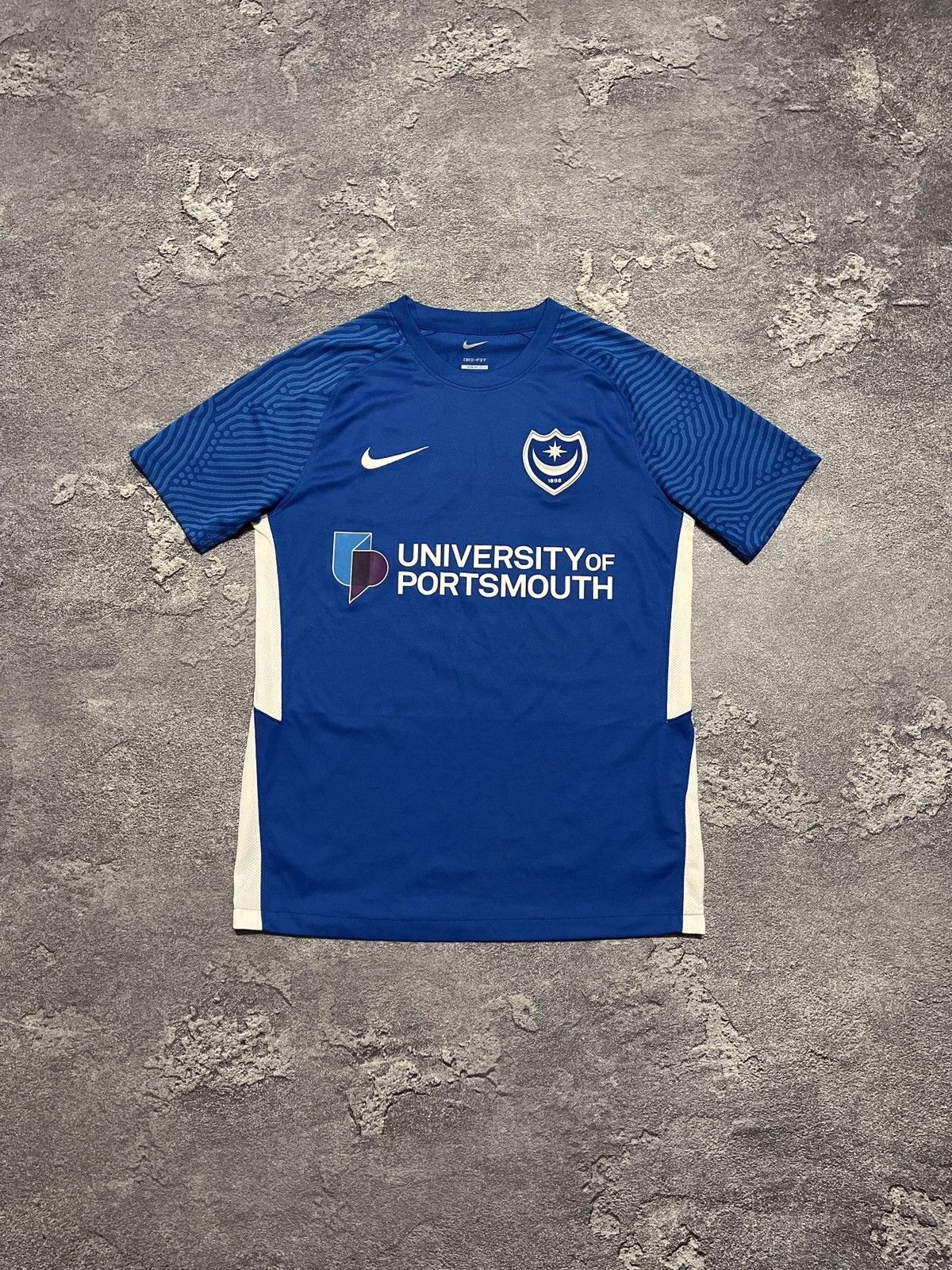 Nike Portsmouth FC 2020 2021 home Nike soccer football jersey Size US S / EU 44-46 / 1 - 1 Thumbnail