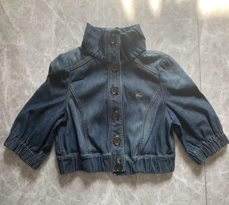 Burberry Burberry Blue Cotton Jacket for Women Size M / US 6-8 / IT 42-44 - 1 Thumbnail