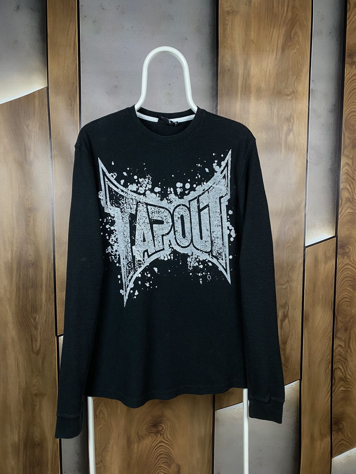Tapout 🌚Vintage 00s Sweatshirt Long Sleeve Tapout Overprint Tee🌚 Size US XL / EU 56 / 4 - 1 Thumbnail