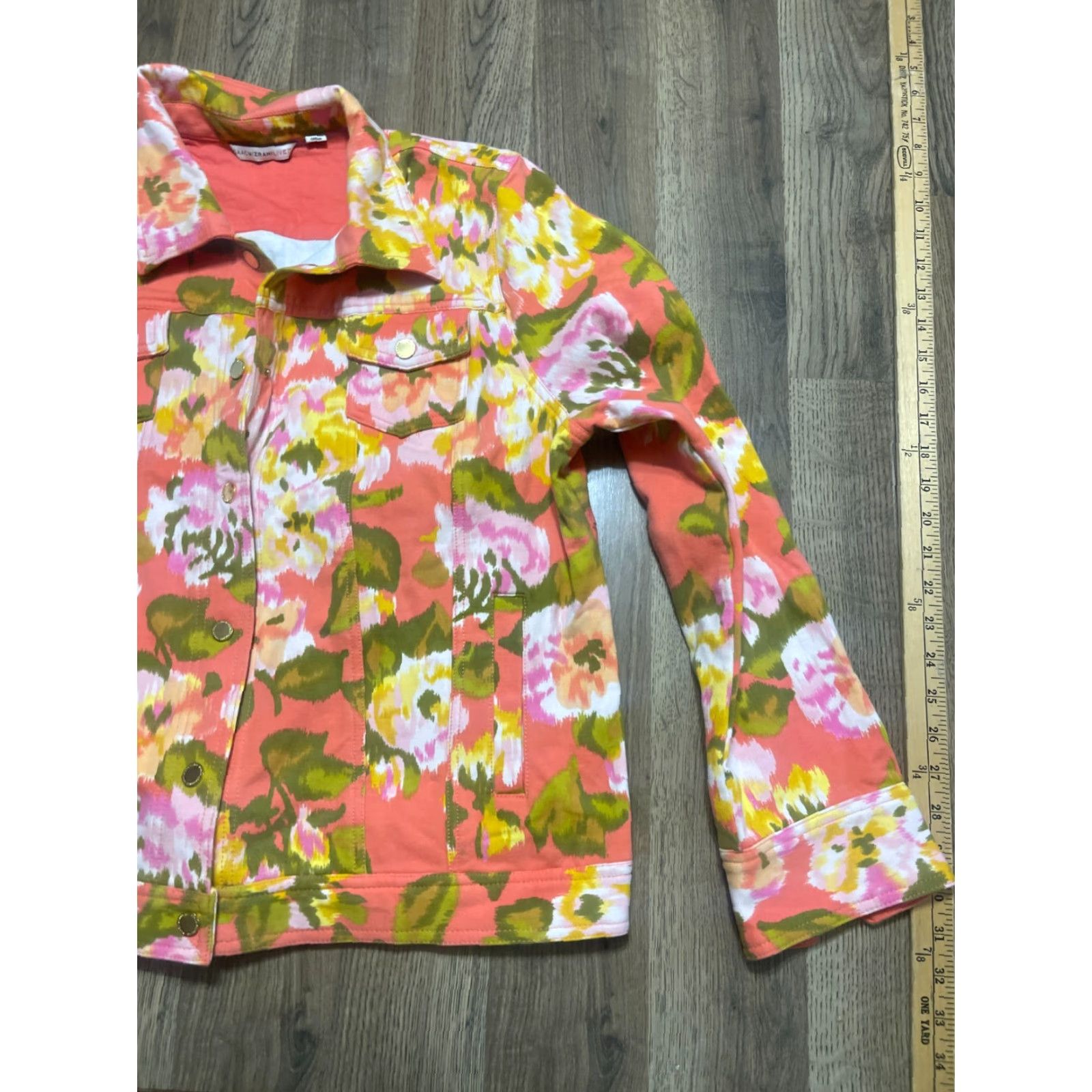 Isaac Mizrahi Isaac Mizrahi Live Jacket Women's Large Multicolor Floral Button Up Dress? Wait. Size L / US 10 / IT 46 - 4 Thumbnail