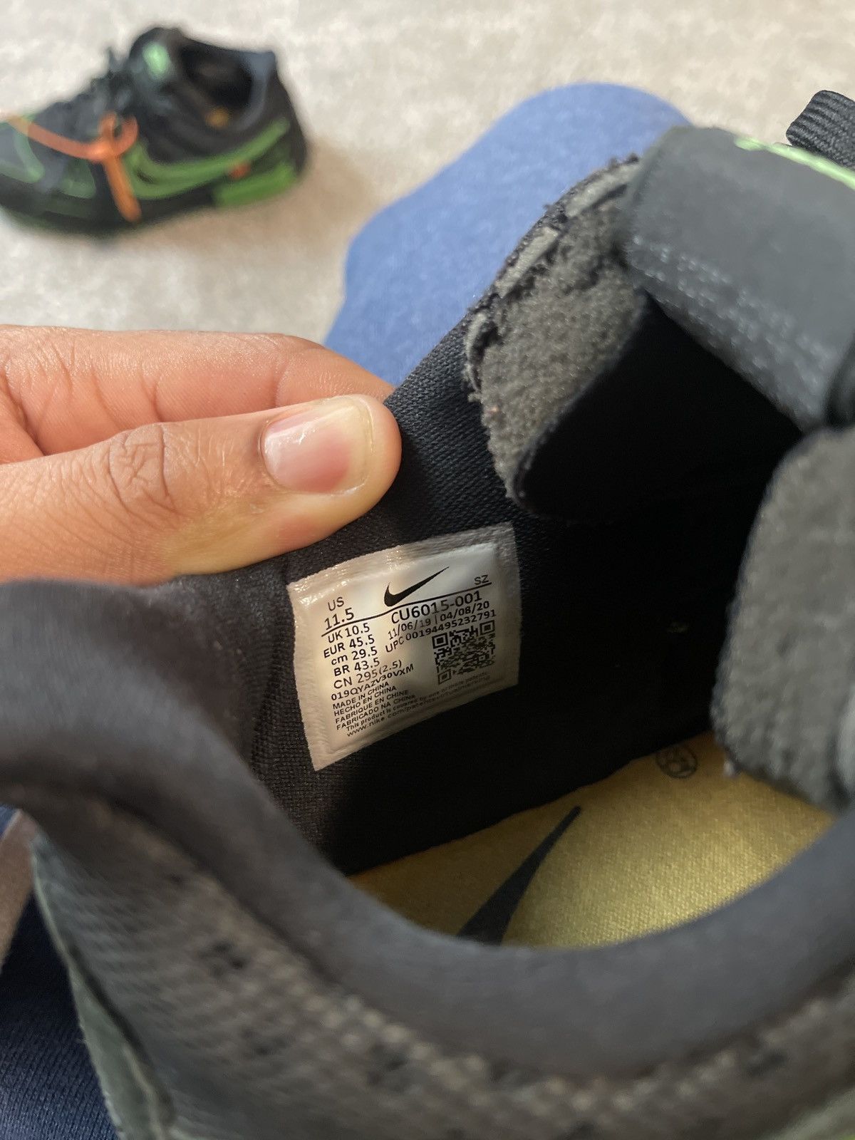 Nike × Off-White Off-White Nike SB Dunk Size US 11.5 / EU 44-45 - 6 Thumbnail
