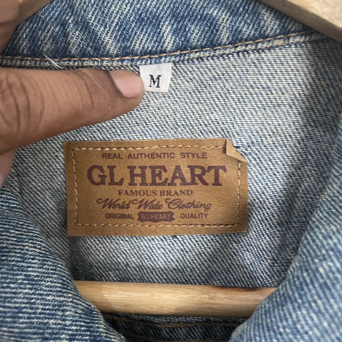 Japanese Brand Vintage GL Heart Denim Jacket Size US M / EU 48-50 / 2 - 5 Thumbnail