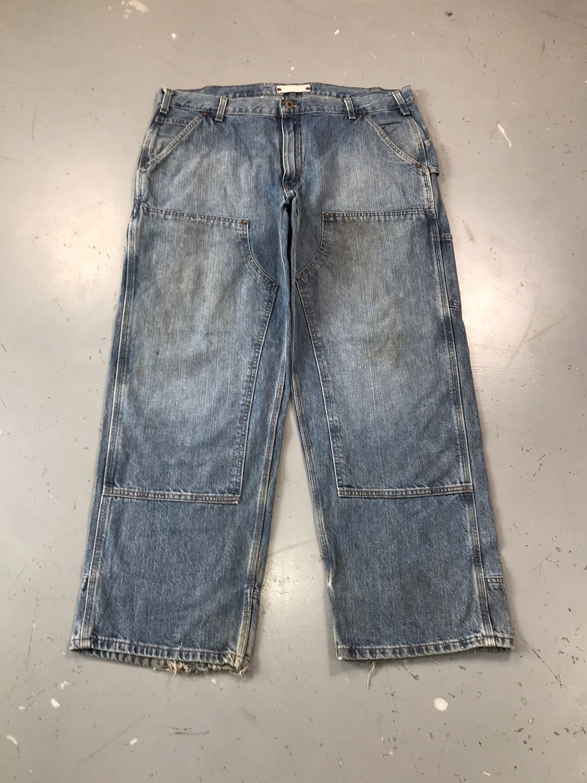 Carhartt Vintage Carhartt B193 LVN dusty double knee denim Size US 42 / EU 58 - 1 Thumbnail