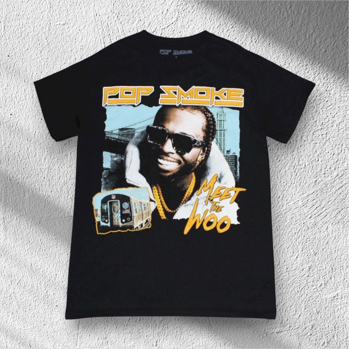 Rap Tees Pop Smoke Meet The Woo Rap Graphic T-Shirt Small Streetwear Size US S / EU 44-46 / 1 - 1 Thumbnail