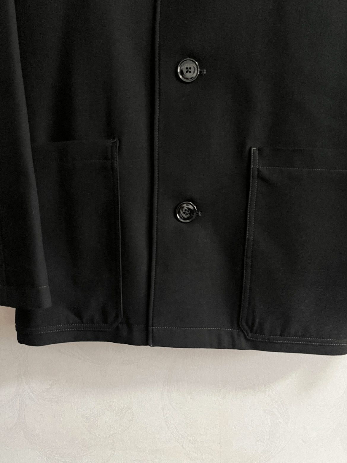 LEMAIRE　CROPPED CROMBIE JACKET　BLACK LEMAIRE Black Crombie Jacket Lemaire