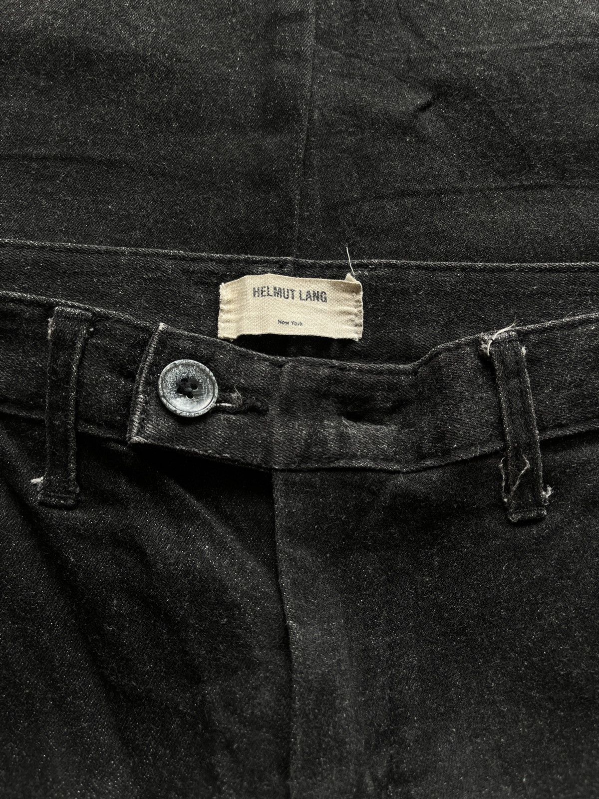 Helmut Lang 2000s HELMUT LANG Black Denim Pants Size US 30 / EU 46 - 4 Thumbnail